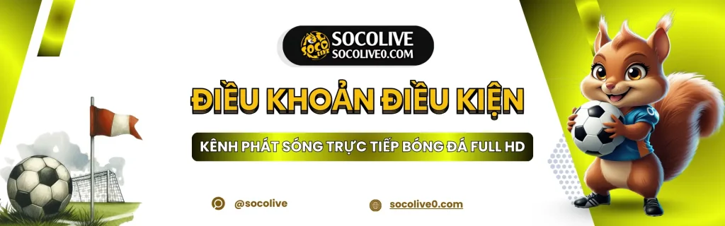 Điều khoản điều kiện sử dụng dịch vụ Socolive TV
